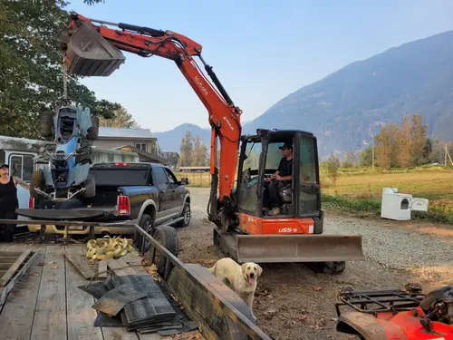 aExcavator