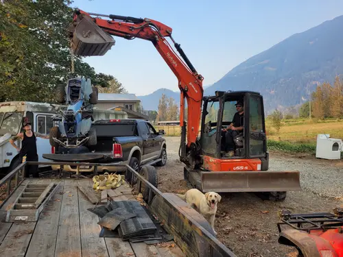 aExcavator