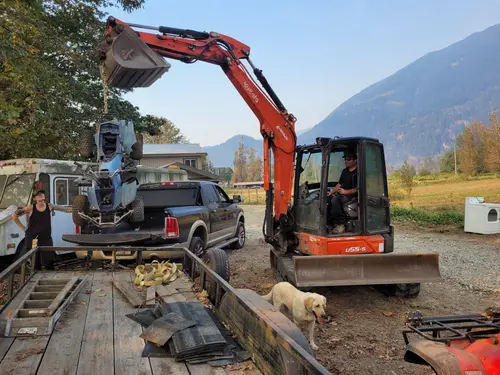 aExcavator