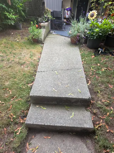 Maple Ridge Stairs and Ground Settling
