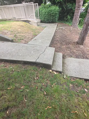 Maple Ridge Stairs and Ground Settling