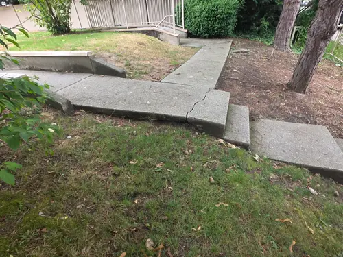 Maple Ridge Stairs and Ground Settling