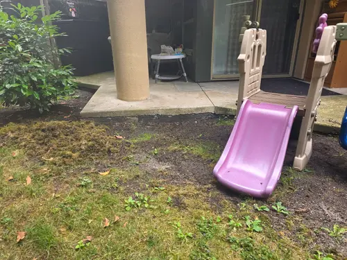 Maple Ridge Stairs and Ground Settling