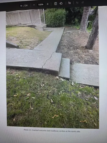 Maple Ridge Stairs and Ground Settling