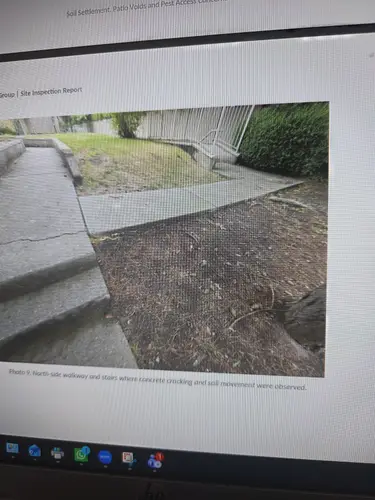 Maple Ridge Stairs and Ground Settling